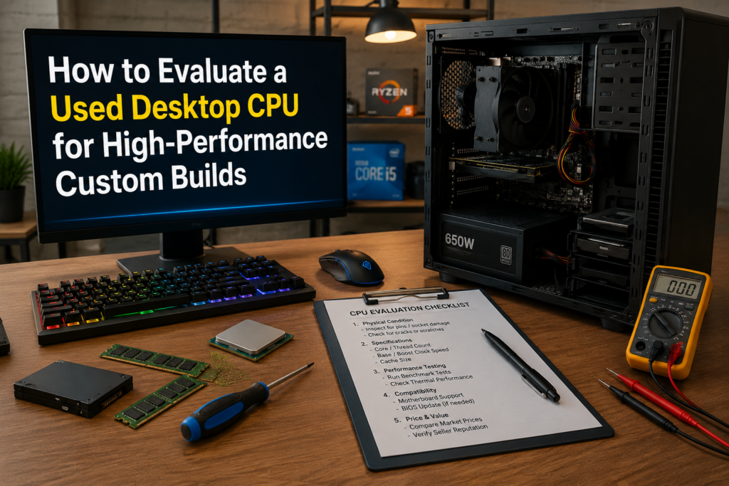 How to Evaluate a Used Desktop CPU for High Performance Custom Builds