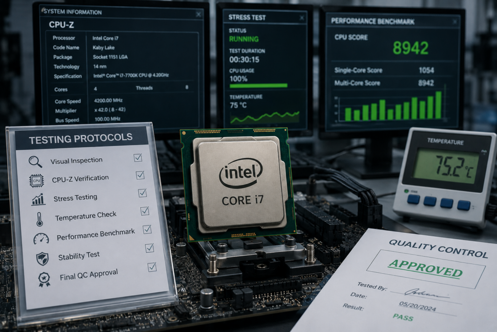 Which Testing Protocols Validate a Refurbished Intel i7 CPU