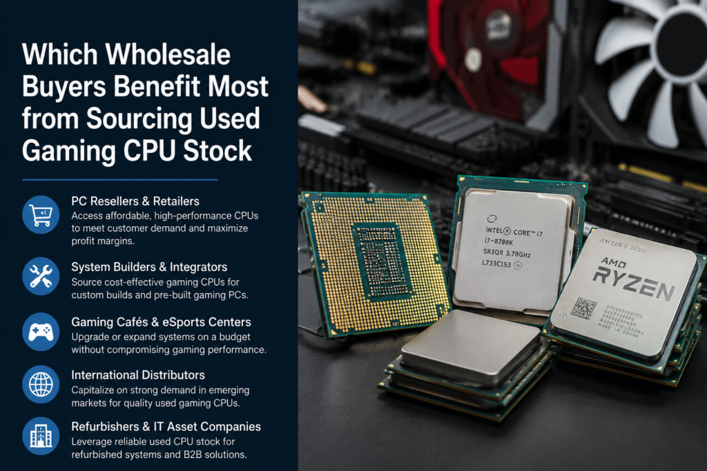 Which Wholesale Buyers Benefit Most from Sourcing Used Gaming CPU Stock