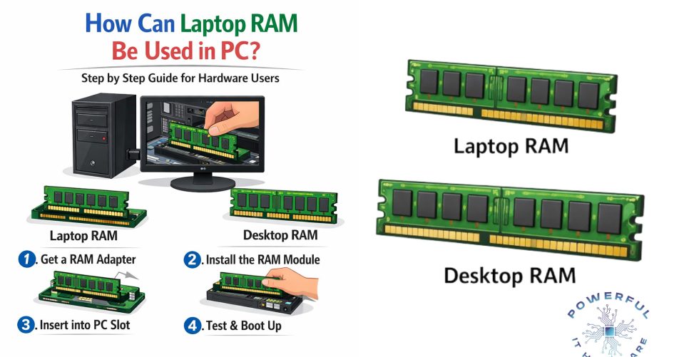 can laptop ram be used in pc